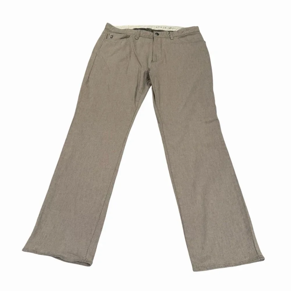 Link Soul Jeans Mens Golf Pants 36 Regular Straight Gray Denim Casual LS676 - Picture 1 of 11